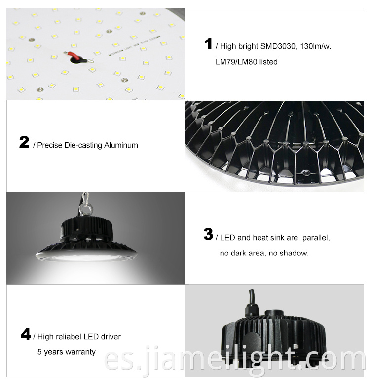 100W 120W 150W 200W LED UFO High Bay Light